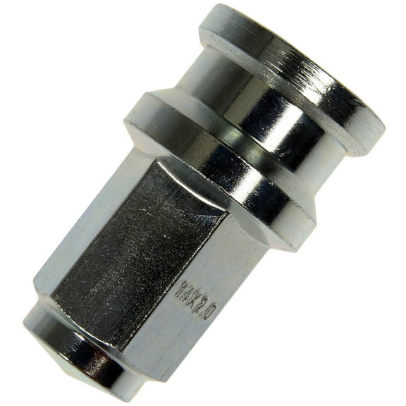 Dorman 611-206 Wheel Nut M14-2.0 Flanged Flat Face - 21mm Hex, 50mm Length for Specific Ford Models (Pack of 10) (OE FIX)