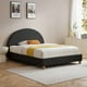 thumbnail image 5 of Ilios Innova | Base de Cama King Size con Cabecera Arco Tapizada en Lino, Diseño Moderno Minimalista en Color Negro., 5 of 9