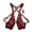 Red, variant on Vintage Leather Multi-Pocket Underarm Vest for Men