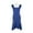 ROYAL SAPPHIRE, variant on Aidan Mattox Square Neck Ruffled Shoulder Sleeveless High Low Hem Zipper Back Crepe Dress-ROYAL SAPPHIRE / 0