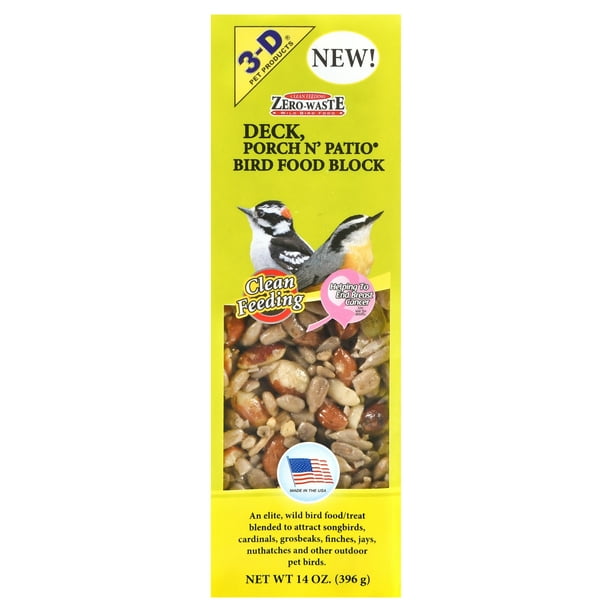 3-D Zero-Waste Deck, Porch N' Patio Wild Bird Food Block is an elite ...