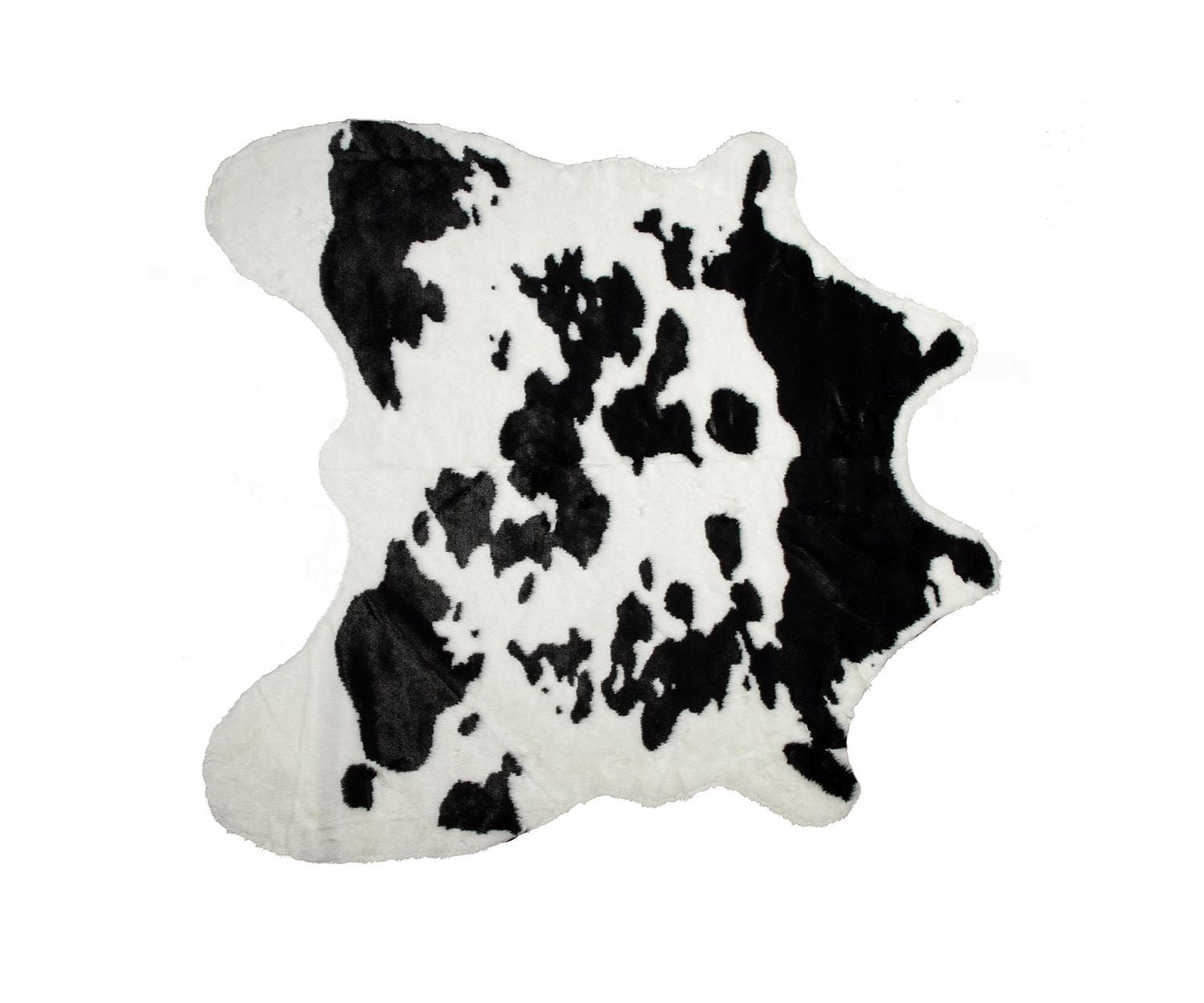 H-Luxe Faux Fur Cowhide Rug