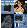 thumbnail image 4 of Zyllion Shiatsu Back & Neck Massager 3D Kneading 2-Speed Massage Pillow with Heat for Muscle Pain, Black, 4 of 10