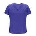 thumbnail image 3 of Abomasnow Scrubs for Women Set Stretch V-Neck Scrub Tops with Pockets & Cargo Pant Quick Drying Solid Nurse Uniform Cool Stretch Cargo Scrub Set, 3 of 7