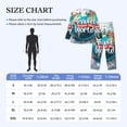 thumbnail image 4 of Balery Travel Around The World Pijama para Hombre de Dos Piezas con Manga Larga, Conjunto de Dormir y Descanso Suave con Bolsillos-Medium, 4 of 7