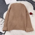 thumbnail image 4 of CaComMARK PI Womens Cardigan Sweaters Button Down Long Sleeve Knit Outerwear Oversized Fashion Chunky Open Front Sweater Khaki, 4 of 9