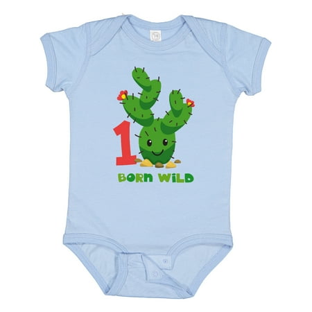 

Inktastic Cute Cactus 1st Birthday Gift Baby Boy or Baby Girl Bodysuit
