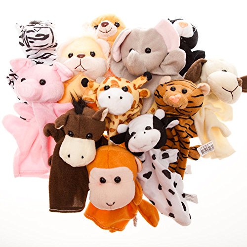 Théâtre De Marionnettes à Doigts Animaux Mignons Dessinés à La Main