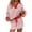 Red, variant on Women 2 Piece Outfits Striped Lounge Sets Long Sleeve Collared Sweatshirts Skirt Set Skort Workout Tracksuit, M