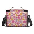 thumbnail image 3 of Lunch Box Pioneer Flower Floral Print Pattern Insulated Lunch Bag for Women Men,Medium Leakproof Lunchbox Cooler Bag Adjustable Strap,10 X 6.7 X 8 Inches, 3 of 6