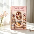 thumbnail image 4 of UALSRZL 5 Year Monthly Planner 2026-2030, Vintage Floral Cover Notebook Journal, Cute Girl Schedule Organizer for School Office, 4 of 6