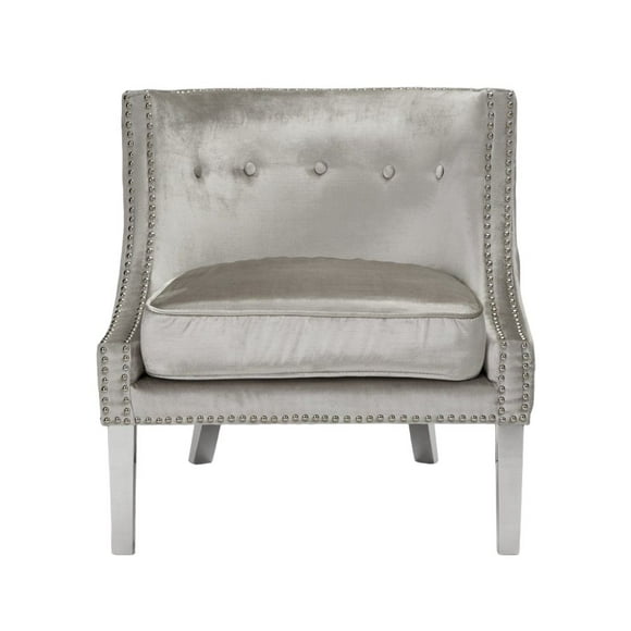 Home Gear Barrel Chair avec garniture Nailhead