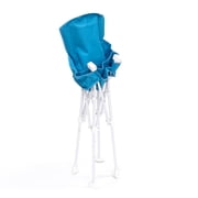 Regalo Portable Aqua High Chair with Attachable Tray and 3 Point Harness for Ages 6 to 36 Months