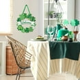 thumbnail image 4 of Household Pendant, Ongmies Wooden St. Day Decoration Door Wreath for Front Door Sign Wall Signs Spring Decoration Irish Sign Welcome Hanging for Home Decor Outdoor I, Green, 4 of 7