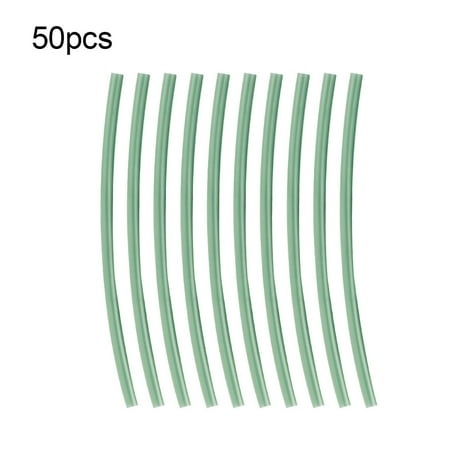 50pcs 10cm Green EVA Fishing Shrink Tube Line Terminal Sleeve Accessory