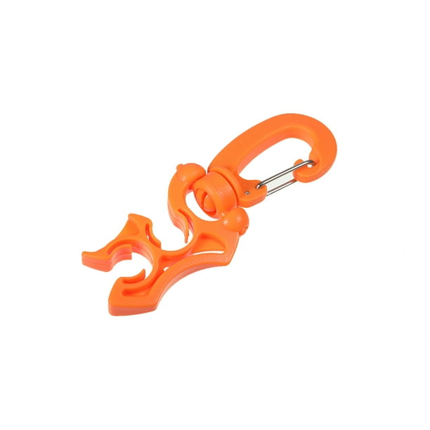 Naiovety Clips de abrazadera de tubería Ganchos BC Fácil de usar Abrazaderas reguladoras de alta flexibilidad Soporte de manguera Snorkel Natación Surf Deportes acuáticos Naranja Naiovety OD030411-04B