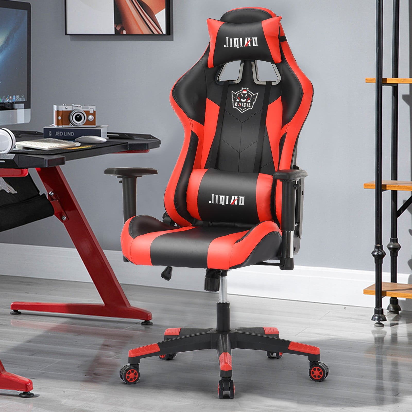Gaming Chair Computer Chair With Bluetooth Speakers Music Video Gamer Chair 