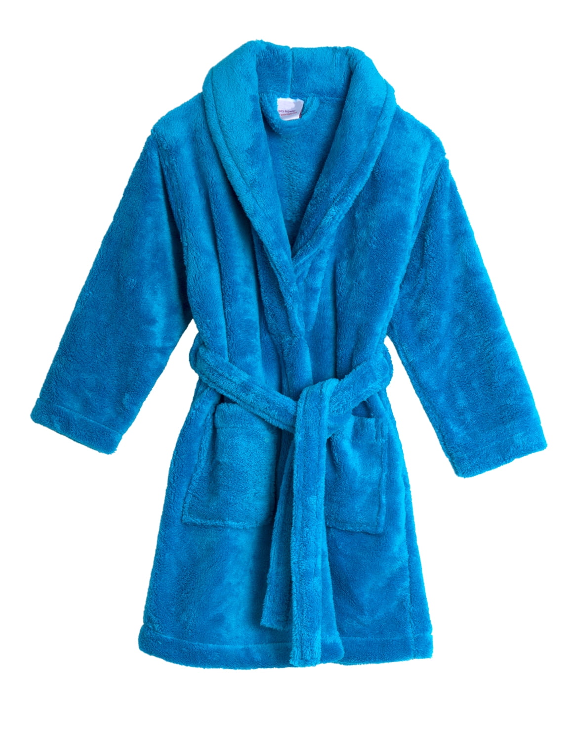 TowelSelections Girls Robe, Kids Plush Shawl Fleece Bathrobe