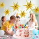 thumbnail image 4 of Globo de estrella de explosión siamesa, globos de papel de aluminio de cono, decoración de Año Nuevo, Navidad, boda, fiesta de cumpleaños, 5 piezas, 4 of 4