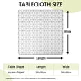 thumbnail image 2 of Black White Checkerboard Checkered Pattern Square Fitted Tablecloth with Elastic Edge,Square Table Cover,Washable Elastic Table Cover for Home Kitchen Party Decor 34"x34", 2 of 6