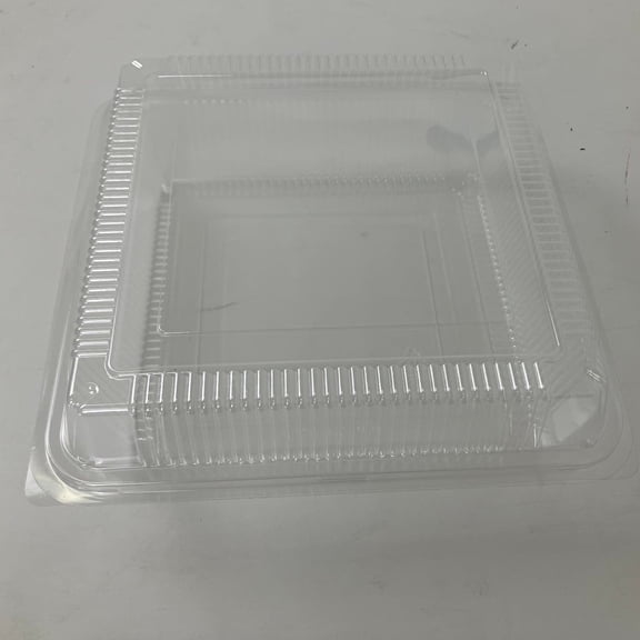 9" PS Hinged Clear Container - 1 Compartment (200 count)