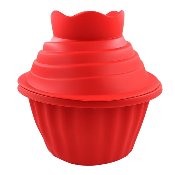 Molde gigante para magdalenas Molde grande para magdalenas Ju Set para hornear magdalenas Moldes de silicona para magdalenas para decorar pasteles fácilmente