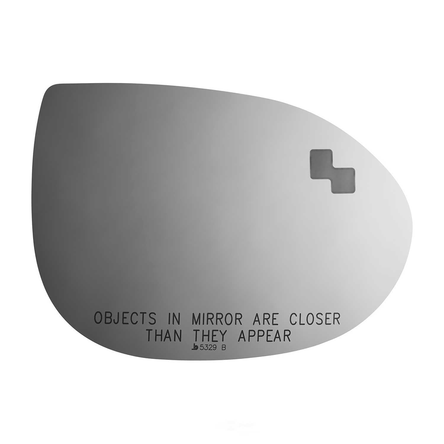 Burco Side View Mirror Replacement Glass - Clear Glass - 5329B