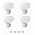 thumbnail image 5 of Modern Rustic  Frameless Mirror Chrome Oval Clips 26x60 - Chrome, 5 of 5