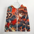 thumbnail image 4 of Genshin Impact Zip Up Hoodies Unisex Realistic 3D Print Sweatshirt Long Sleeve Hooded Jacket Coat L, 4 of 8