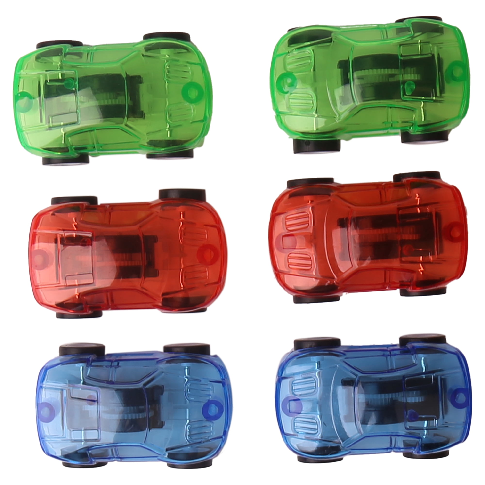 6 Count, Multicolor Pull Back Cars, Party Favors, by Way To Celebrate