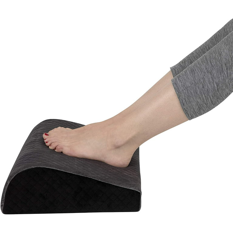 Kölbs Office Foot Rest Under Desk - Plush Velvet and Memory Foam - Longer  Footrest For Added Comfort, Foot Stool Desk Accessories Teardrop Ergonomic