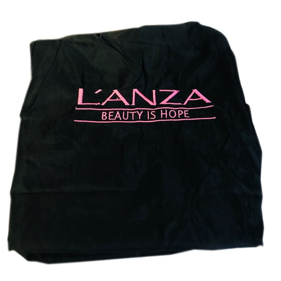 Delantal Lanza Beauty is Hope negro y rosa