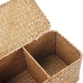 thumbnail image 4 of Cesta de almacenamiento DECRAFTS Seagrass con tapa rectangular pequeña, 4 of 6