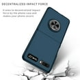 thumbnail image 2 of Compatible with Galaxy Z Flip 2020 Case with Ring Grip Anti-Drop, Allytech Ultra Slim Matte PC Shockproof Finger Ring Holder Car Mount Supported Stand Case for Samsung Z Flip/Z Flip 5G 2020,Darkblue, 2 of 8
