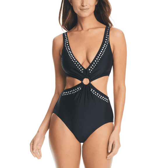 Bar III Womens Tell Me About It Stud Blacksilver XS