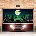 thumbnail image 3 of Bannières de Garage d'Halloween Design Cool Matériau en Tissu Résistant aux Intempéries Faciles à Installer Réutilisables pour Fête d'Halloween Extérieur Intérieur Attirant les Enfants Voisins, 3 of 3