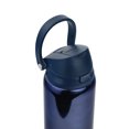thumbnail image 4 of Mary Lawless Lee x TAL 32oz Stainless Steel 2-in-1 Straw and Chug Water Bottle with Push Lid, Navy Chrome with Navy Boot, 4 of 10