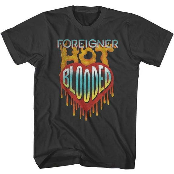 Foreigner Hot Blooded Smoke Adult T-Shirt L