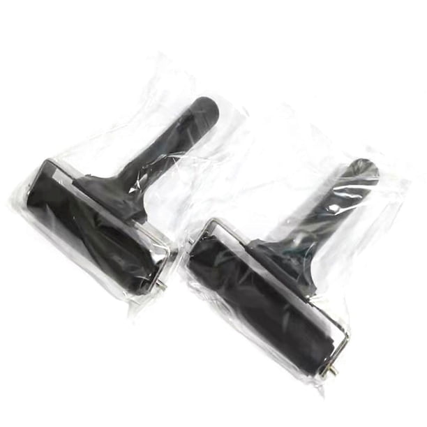 Quality Rubber Rollers,Set of 2 for Block Printing Art Crafts Oil Painting Tool Anti Skid Tape Construction Tools