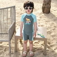 thumbnail image 5 of Boys Swim Suits Toddler Rash Guard Cute Print Boys Swim Shirt Bathing Suits 4-5 Years, 5 of 5