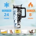 thumbnail image 3 of Sea Turtle Gifts Cup for Men Boys, 40oz Tumbler with Handle and Straw Lid, Black Turtle Lover Stainless Steel Water Bottle Mug (1PC), 3 of 6