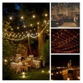 thumbnail image 5 of LED Outdoor String Lights 50ft G40 Globe - White Wire, Clear Bulbs - Patio Deck Decor, 5 of 7