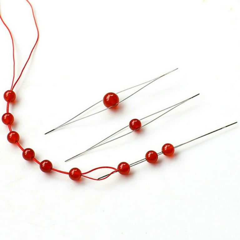 6/30pcs Beading Needles Big Eye Seed Beads Needles DIY Necklace Bracelet  Tools Stainless Steel Pearls