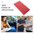 thumbnail image 3 of Luxshiny Vehicle Registration Holder En PU Roja Con Protección Para Documentos Del Auto, 3 of 8