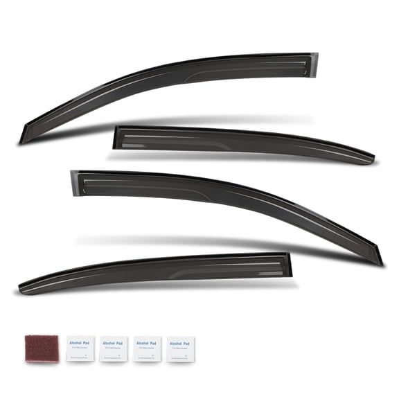 Window Visor Rain Guard Vent Fit For 2013-2017 Honda Accord JDM 4 Pcs