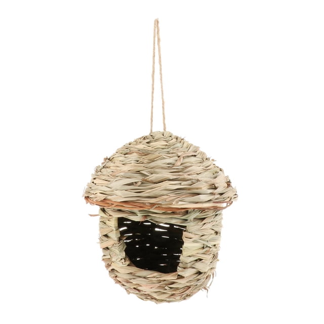 Casas de Pájaros para Exteriores, Colgantes Tejidas a Mano, Casa de Pájaros, Nido de Pájaro, Escondite, Cabaña, Bolsillos para Posarse, para Exteriore Bombilla grande Macarena casa nido