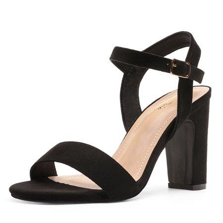 

DREAM PAIRS Women‘s Ankle Strap High Chunky Heel Sandals Party Dress Pump Shoes