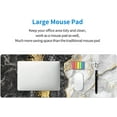 thumbnail image 6 of Black Blue Glod Marble Mouse Pad Extended Large Gaming Mousepad XL Big Long Oversized Desk Mat Stitched Edges 31.5 X 11.8 Inch for Home Office, 6 of 6