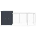 thumbnail image 3 of vidaXL Chicken Cage Anthracite Galvanized steel 65 x 179.1 x 71.3 in, 3 of 4