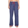 thumbnail image 6 of Ashford & Brooks Women's Woven Short Sleeve Shirt and Pajama Pants Set, Blue/Grey, S, 6 of 6